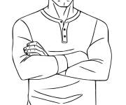 Coloriage Nolan Grayson corps entier