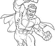 Coloriage Omni Man en action