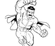 Coloriage Omni Man en noir et blanc