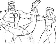 Coloriage Omni-man et Invincible