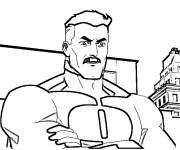 Coloriage Omni Man pere de Invincible