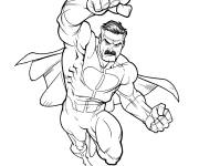 Coloriage Omni Man premier maitre de Invincible
