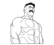 Coloriage Omni-man se sent mal