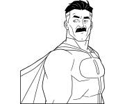 Coloriage Omni-Man vue de gauche