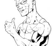 Coloriage Portrait d'Invincible
