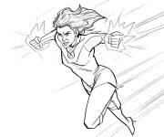 Coloriage Sc&egrave;ne de Atom Eve en action