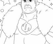 Coloriage Thragg de l'invincible