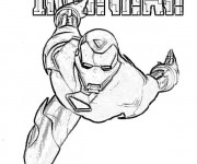 Coloriage Iron Man Affiche