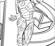 Coloriage Iron Man au cinéma