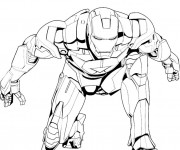 Coloriage et dessins gratuit Iron Man Avengers à imprimer