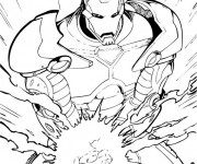 Coloriage Iron Man magique