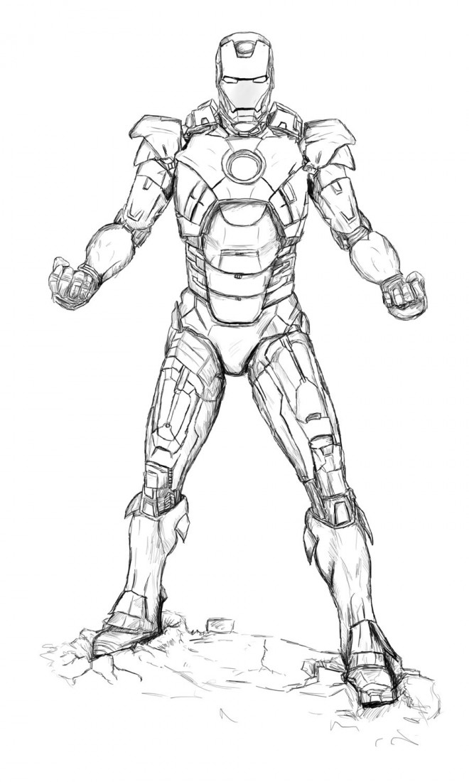 Coloriage A Imprimer  Gratuit Iron Man  Coloriage 2022