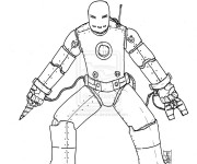 Coloriage Iron Man simple