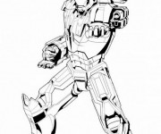 Coloriage et dessins gratuit Iron Man vectoriel à imprimer