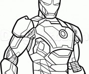 Coloriage Iron Man vectoriel à colorier