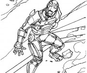 Coloriage Sc&egrave;ne du Film Iron Man