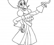 Coloriage Capitaine Crochet facile