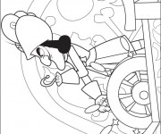 Coloriage Capitaine Crochet guide Le Bateau