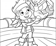 Coloriage Jack et la Sir&egrave;ne