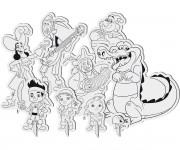 Coloriage Jack et les Pirates gratuit à imprimer jack et les pirates