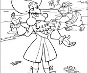 Coloriage et dessins gratuit Jack et les Pirates Disney à imprimer