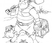 Coloriage Jack et les Pirates Et L'&icirc;le de Tr&eacute;sor