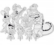 Coloriage Jack et les Pirates Personnages