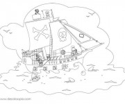 Coloriage Jack et les Pirates pour enfant