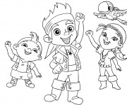 Coloriage Jack et ses amis te saluent