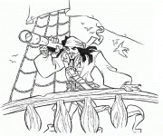 Coloriage Jack porte son Binoculaire