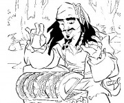 Coloriage et dessins gratuit Jack trouve Le Trésor à imprimer