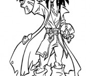 Coloriage Portrait  de Jack le Pirate
