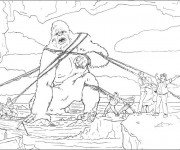 Coloriage King Kong capturé