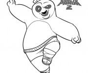 Coloriage et dessins gratuit Kung Fu Panda la suite à imprimer