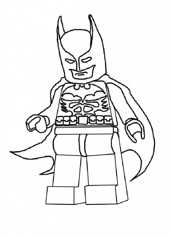 Coloriage Lego Batman Facile Dessin Gratuit à Imprimer