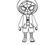 Coloriage Chibi Miles Morales