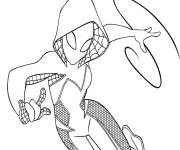 Coloriage Femme araign&eacute;e de Miles Morales