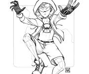 Coloriage Jeune personnage de Marvel Miles Morales