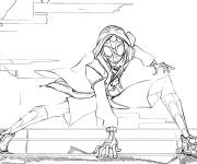 Coloriage Miles Morales a juste tomber du ciel