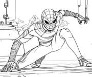 Coloriage Miles Morales au combat