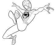 Coloriage et dessins gratuit Miles Morales de Marvel à imprimer