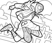 Coloriage Miles Morales de Spider Verse