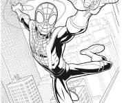 Coloriage Miles Morales du film de Marvel