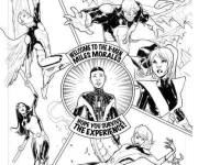 Coloriage Miles Morales en r&eacute;union avec les superh&eacute;ros