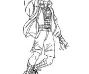 Coloriage Miles Morales en sautant