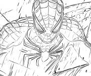 Coloriage Miles Morales en sc&egrave;ne &eacute;pique