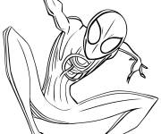 Coloriage Miles Morales en taille mince