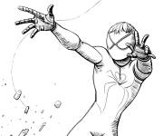 Coloriage Miles Morales en tenu diff&egrave;rent