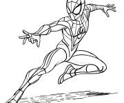 Coloriage Miles Morales en tenu unique