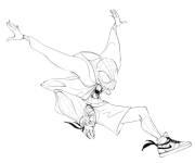 Coloriage et dessins gratuit Miles Morales en vecteur à imprimer